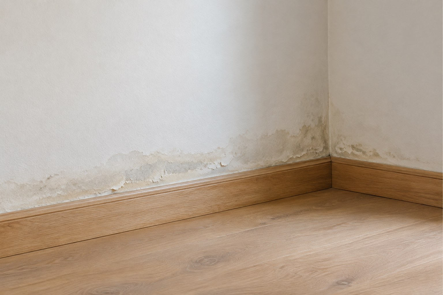 Checking for damp in a closed room