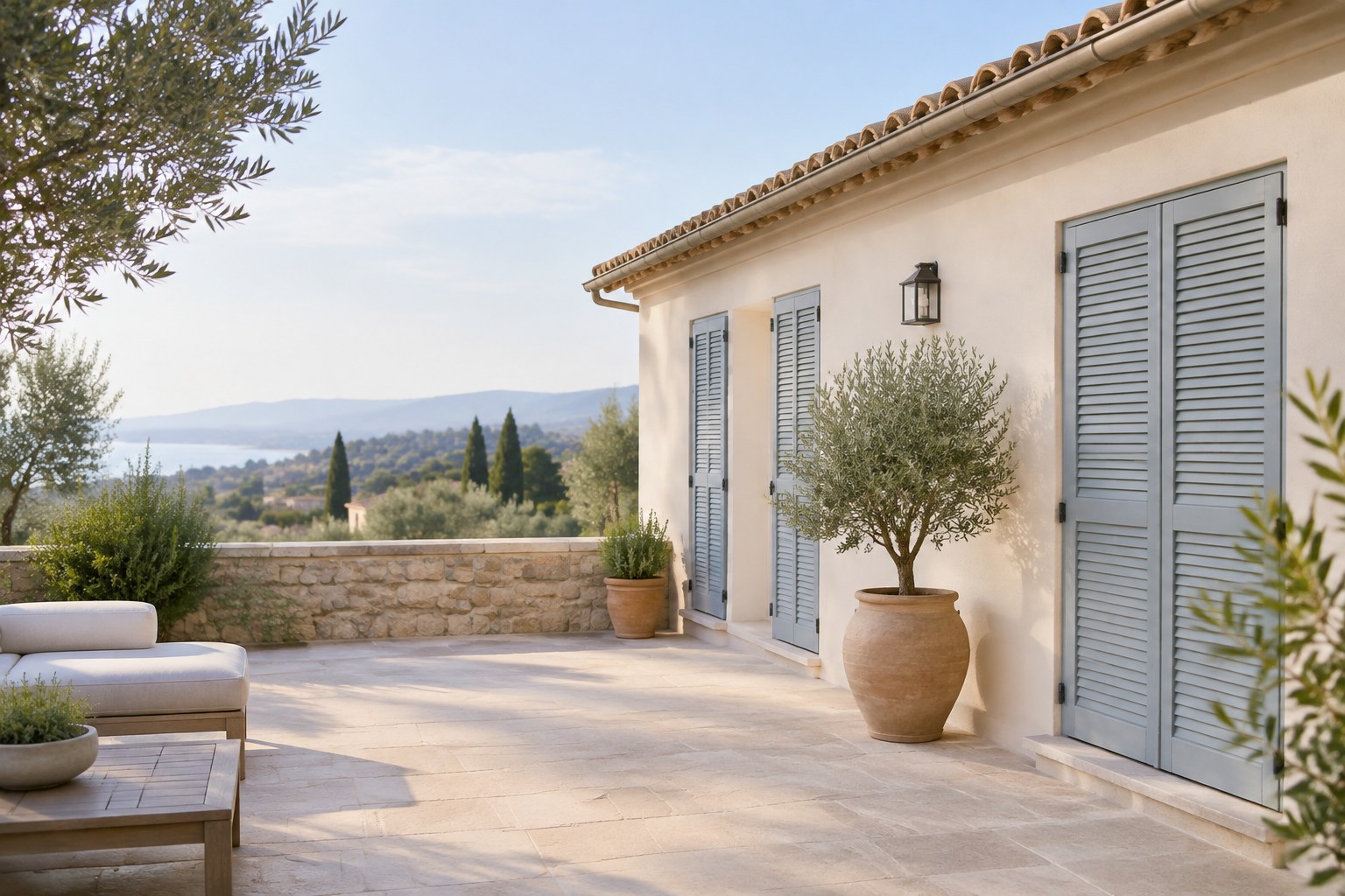 A villa terrace
